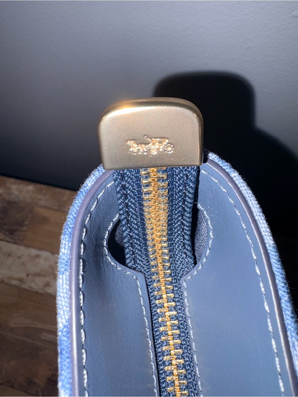 Coach Signature Denim Station Tote Bag in Blue - Picture 11 of 15
